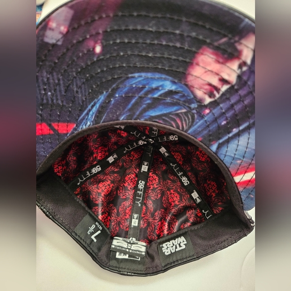 🌌🧢 Star Wars Ben Solo/ Kylo Ren Darkside 7 3/8 New Era Fitted Cap undervisor - Picture 3 of 6